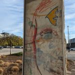 Our own slice of the former Berlin wall right here in Cincinnati behind the National Underground Freedom Center.