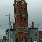 A prominent marker bounding the Over-The-Rhine section of Cincinnati. OTR was named as such due the heavy German immigration and residence in the area beginning in the mid-1800s.